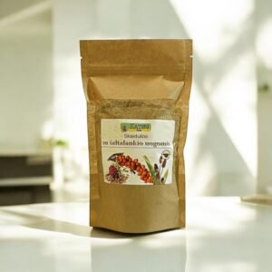 Skaidulinių medžiagų mišinys su šaltalankių uogomis 180g